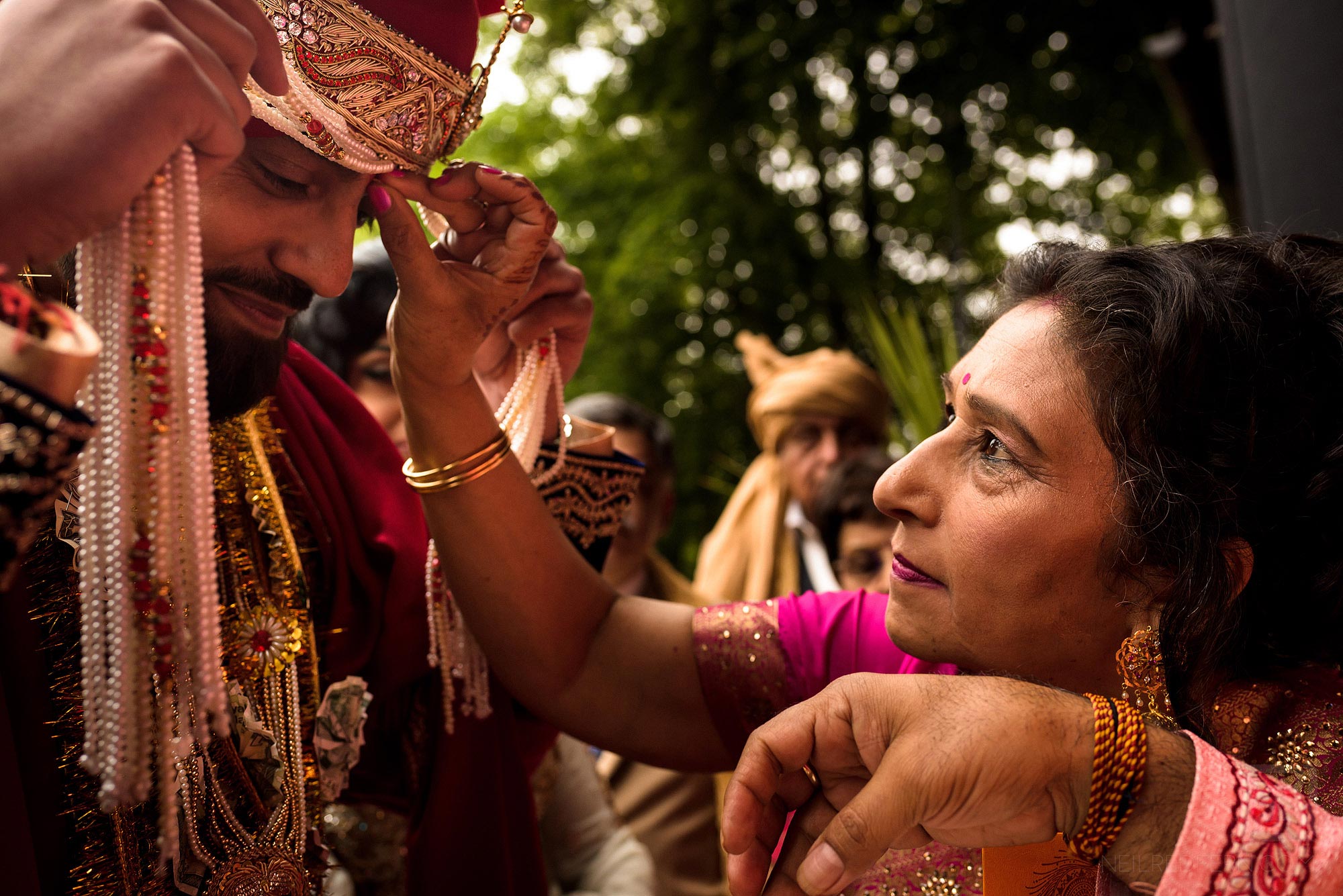 special moment during Indian wedding