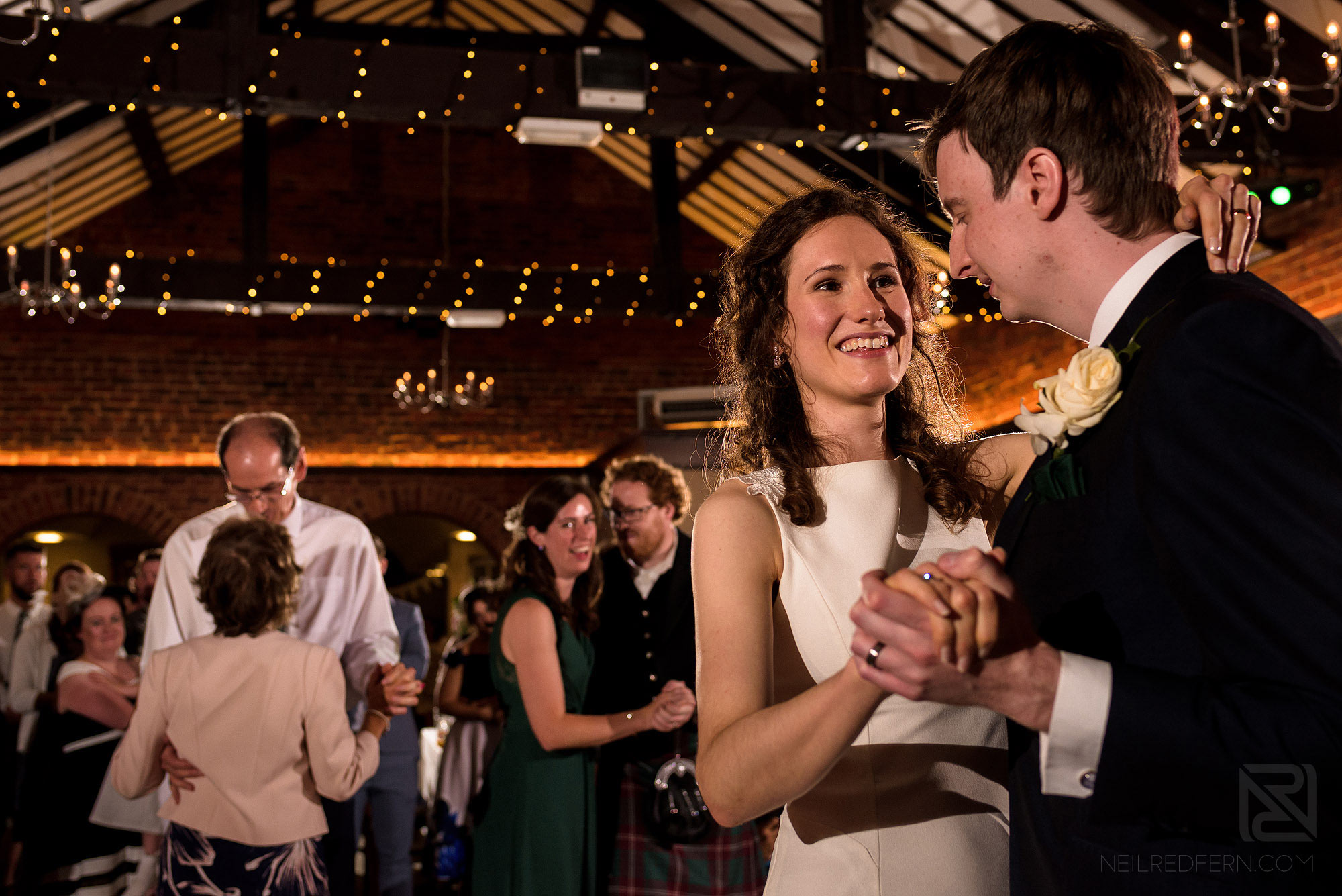 bride and groom first dance at Adlington Hall