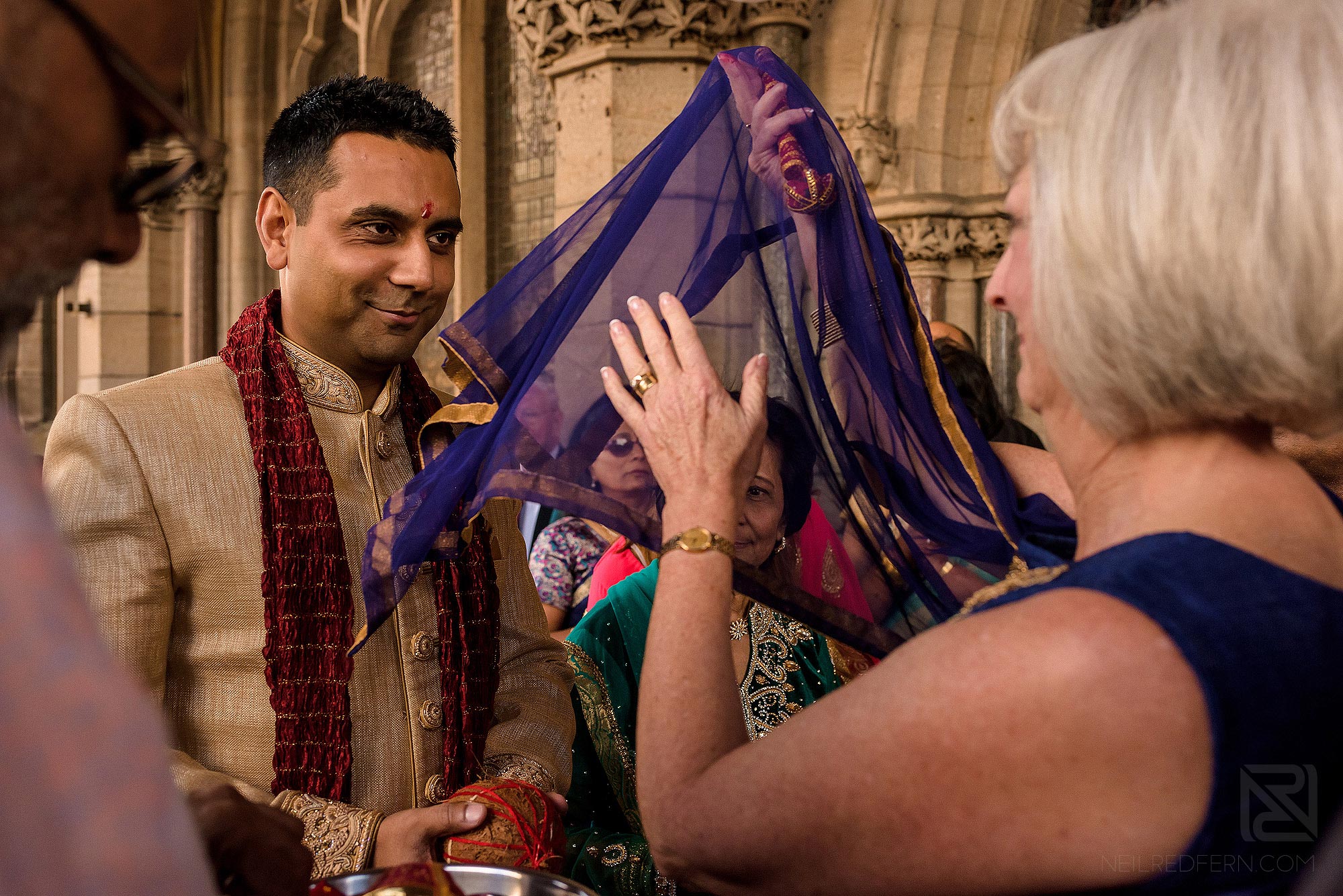 traditional moment before Indian wedding