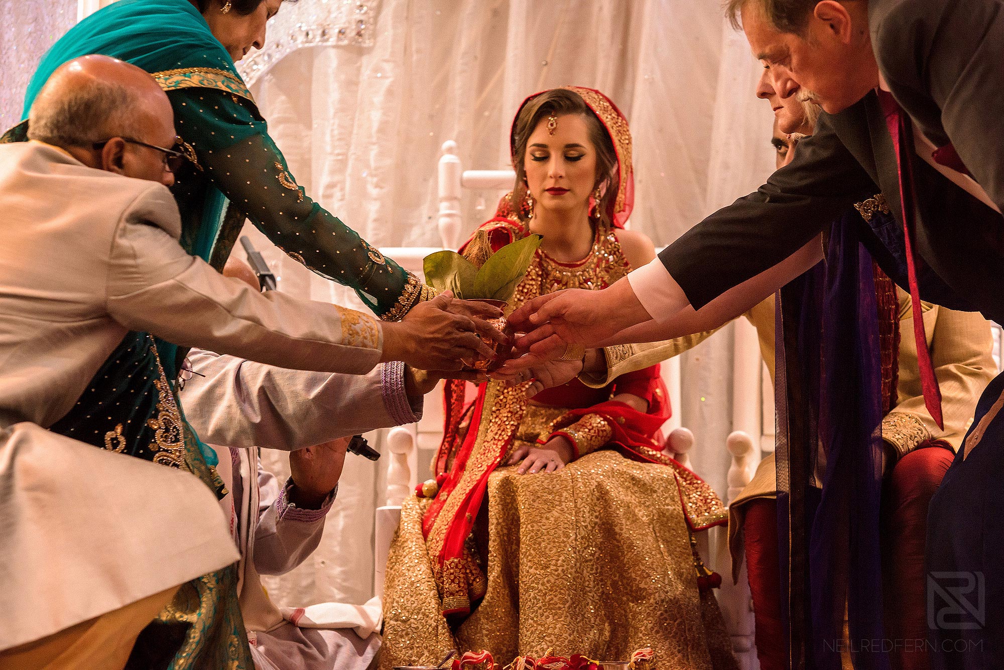 traditional moment during Indian wedding ceremony