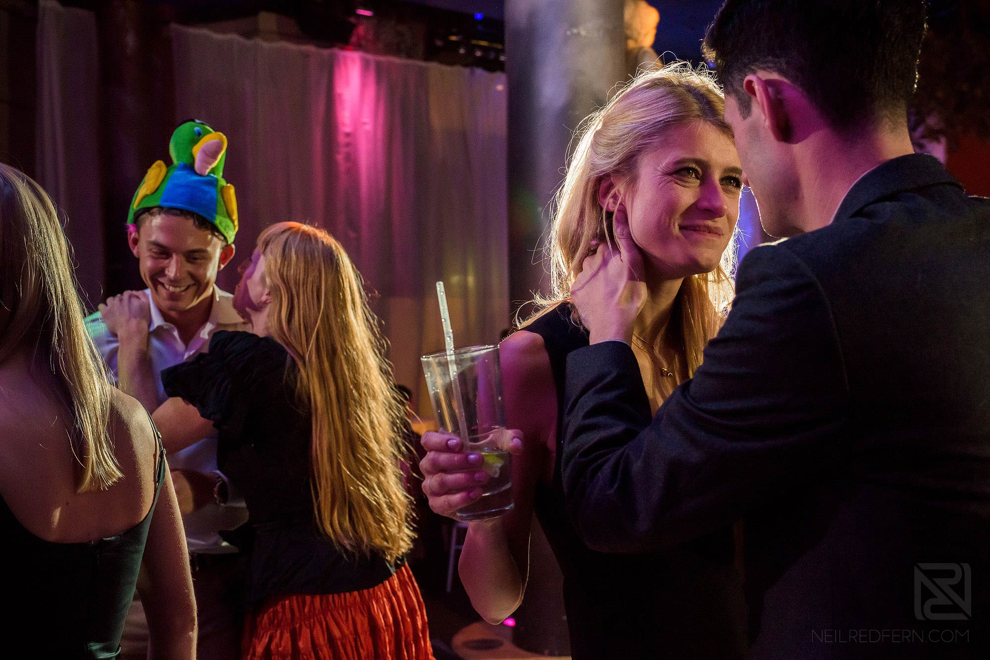 guests dancing at wedding reception