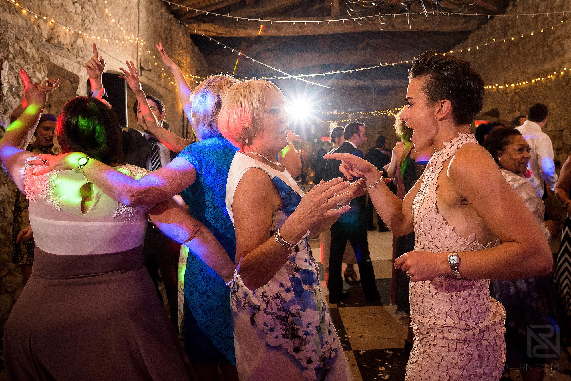 lots of dancing at Chateau Soulac wedding