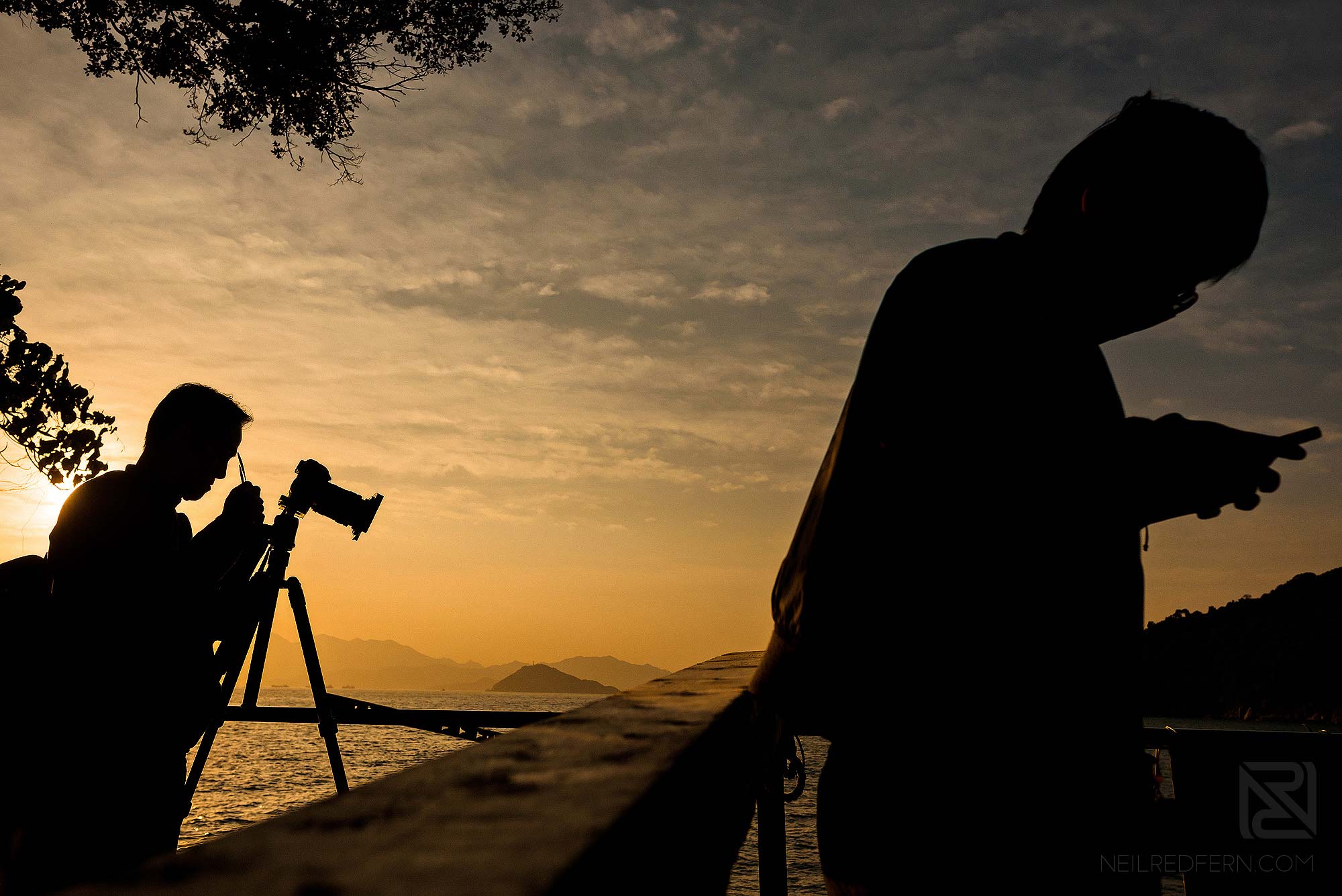 Hong Kong Travel Photography 24 people waiting for sunset at the Swimming Shed