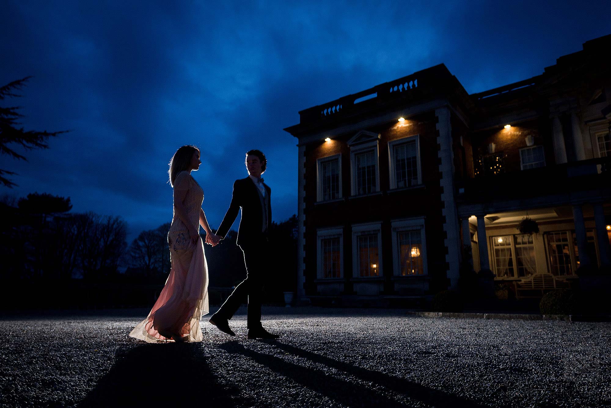 Off camera flash workshops at Eaves Hall 4 off camera flash photo taken at wedding photography workshop