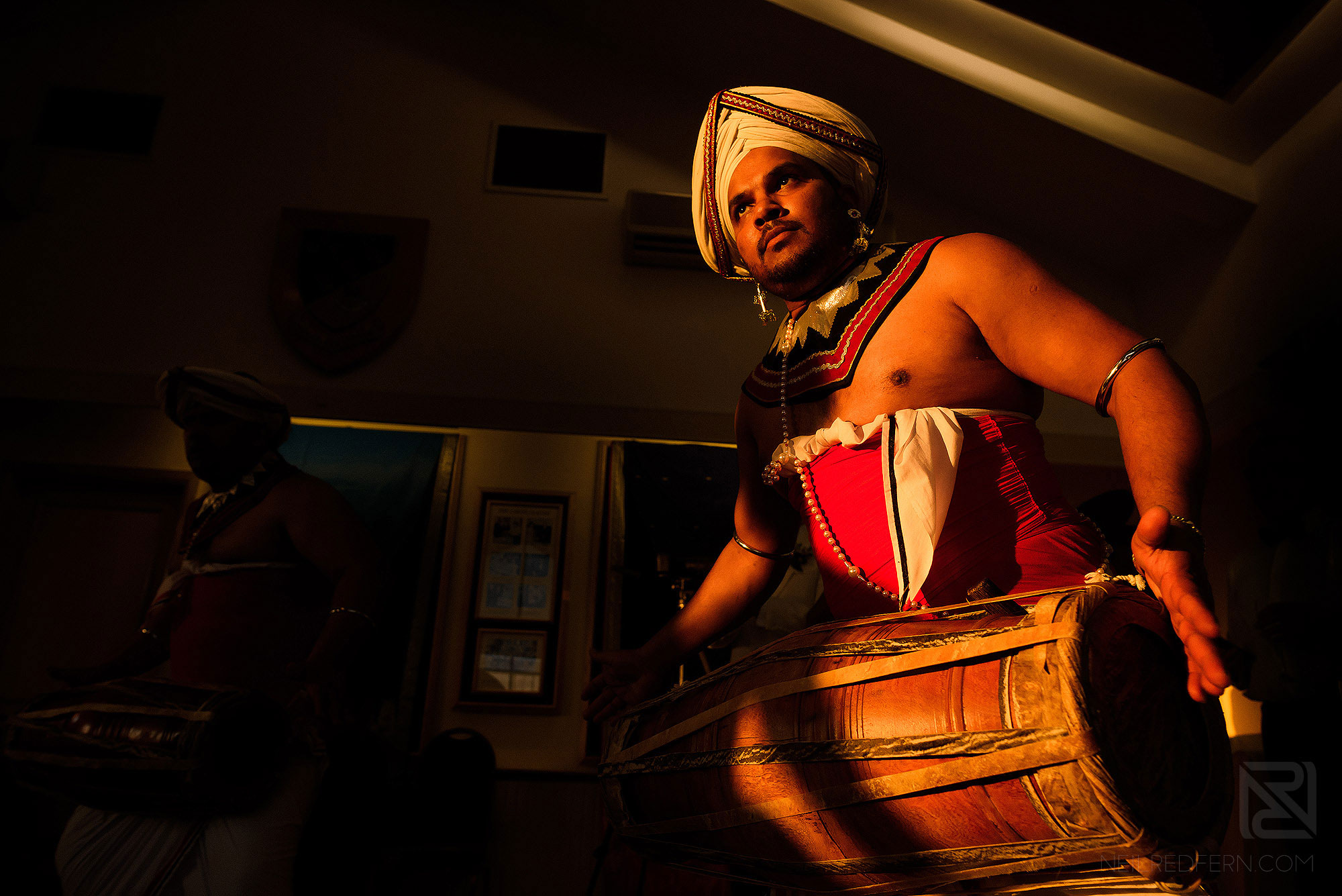 Sri Lankan drummer at Wirral wedding