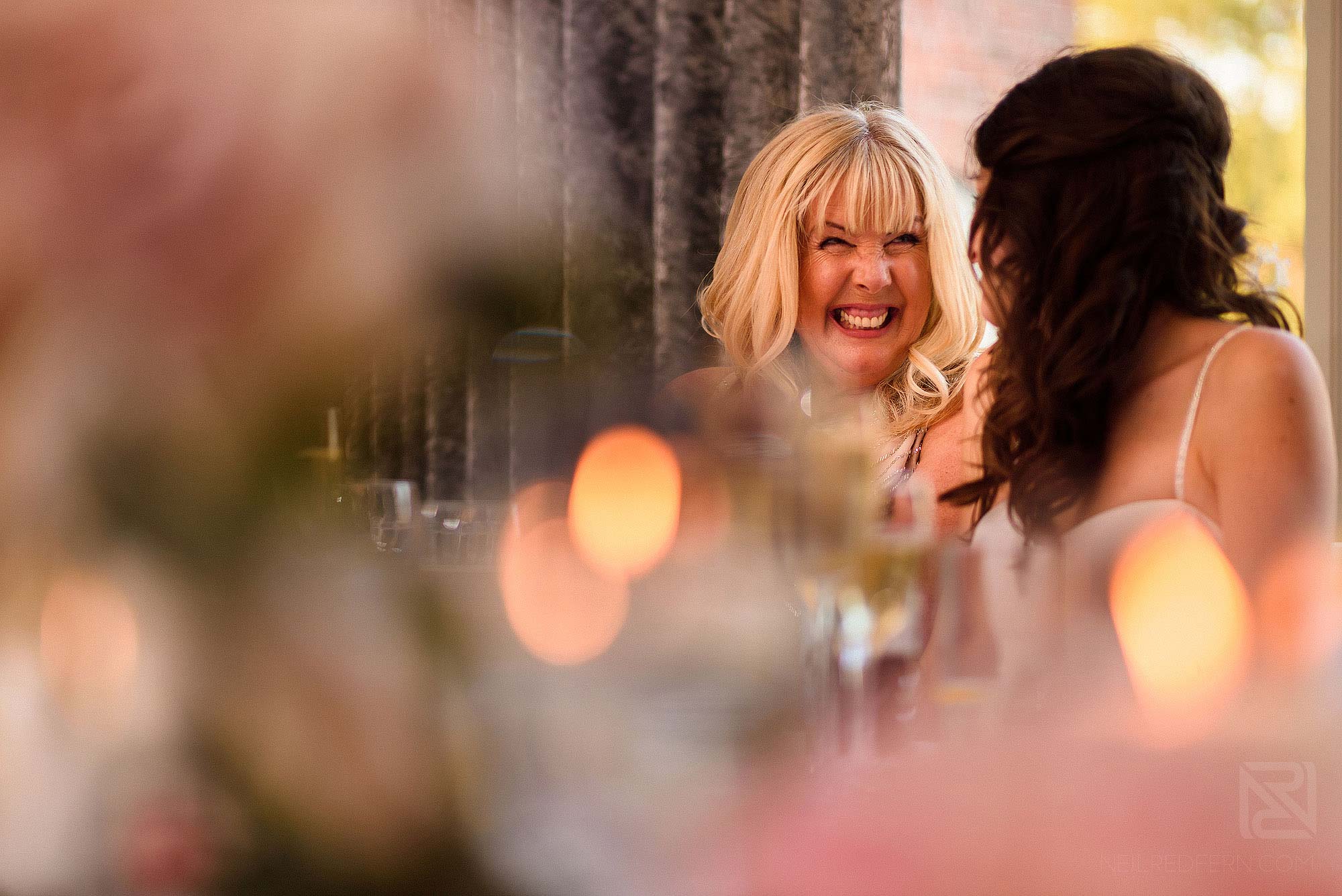 mother of bride smiling
