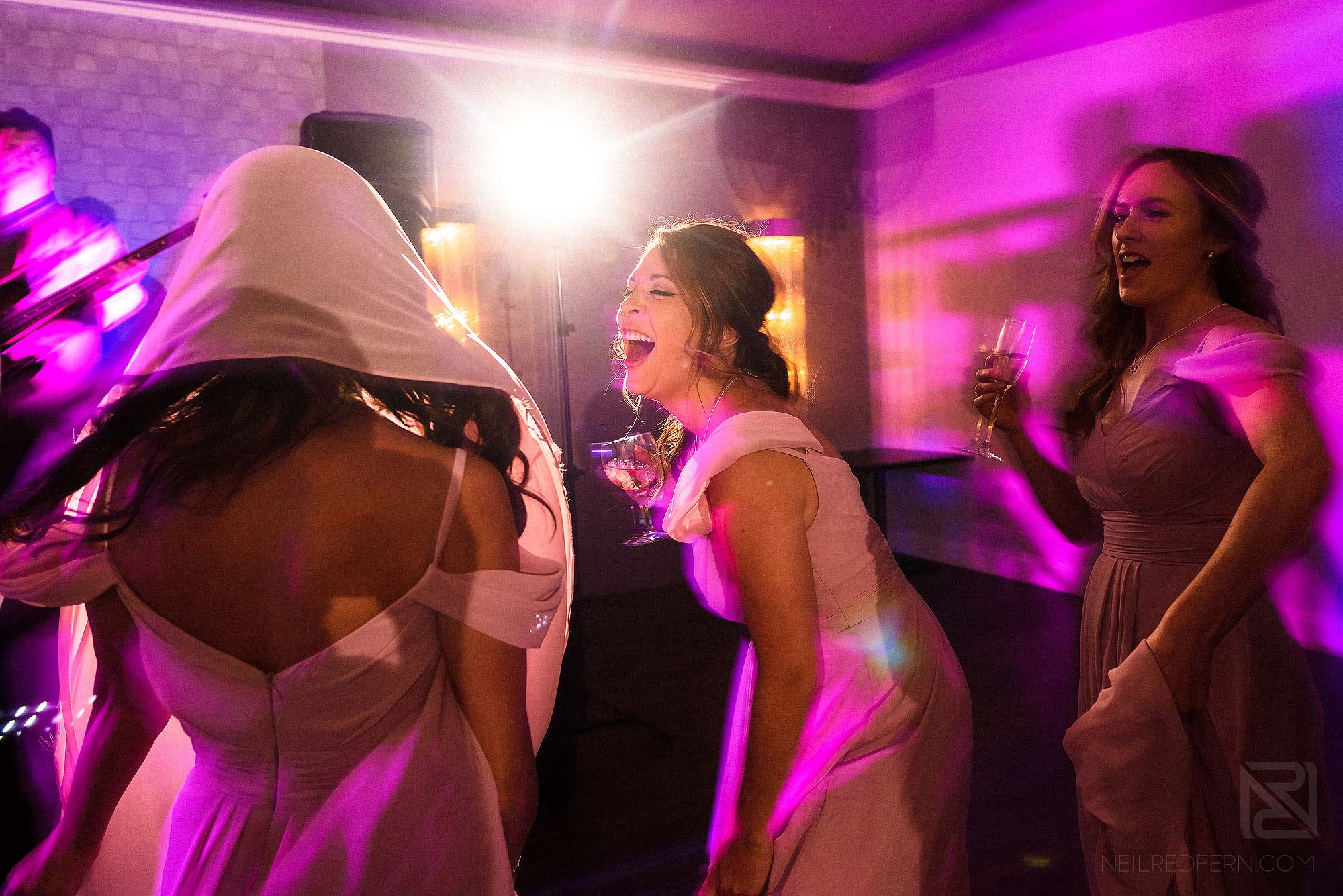 bridesmaids dancing