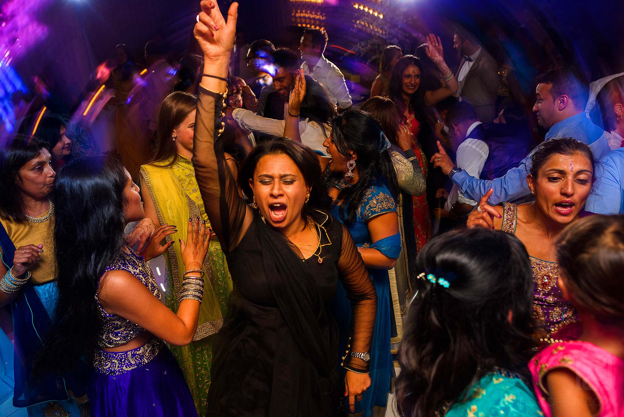 dancing at Indian wedding