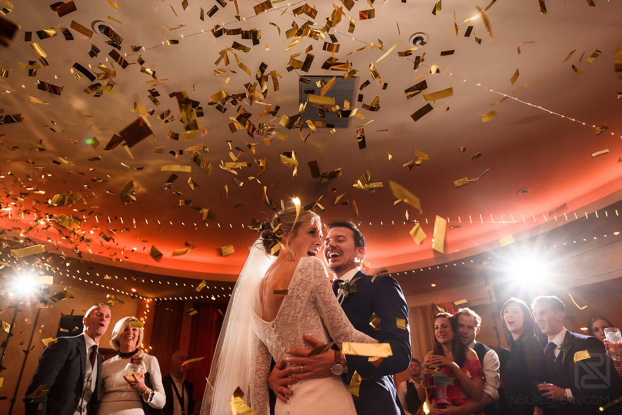 bride and groom first dance