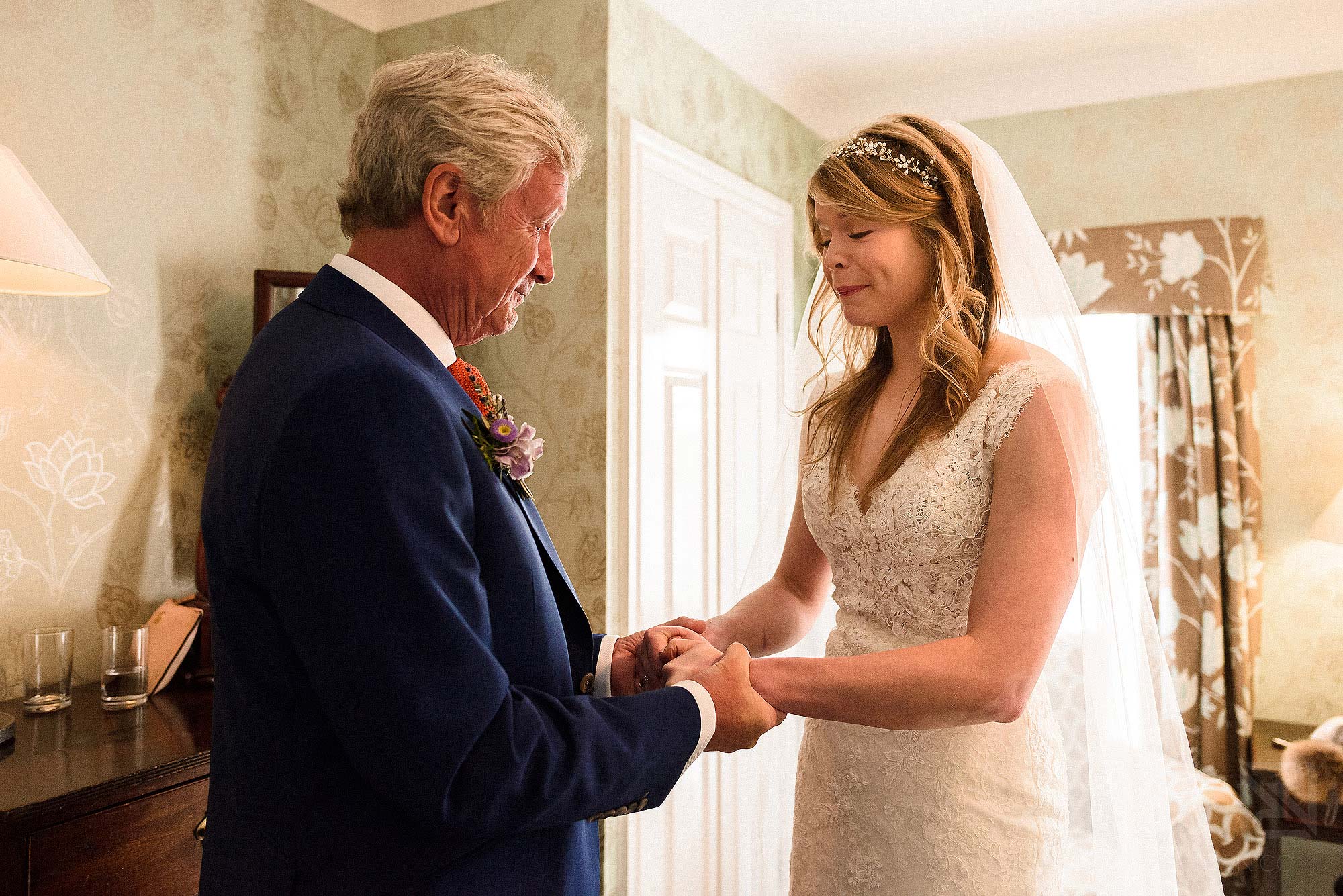 emotional moment between father and daughter